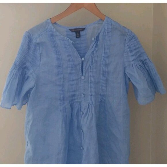 Banana Republic Ramie Pintuck Dress - Picture 3 of 10